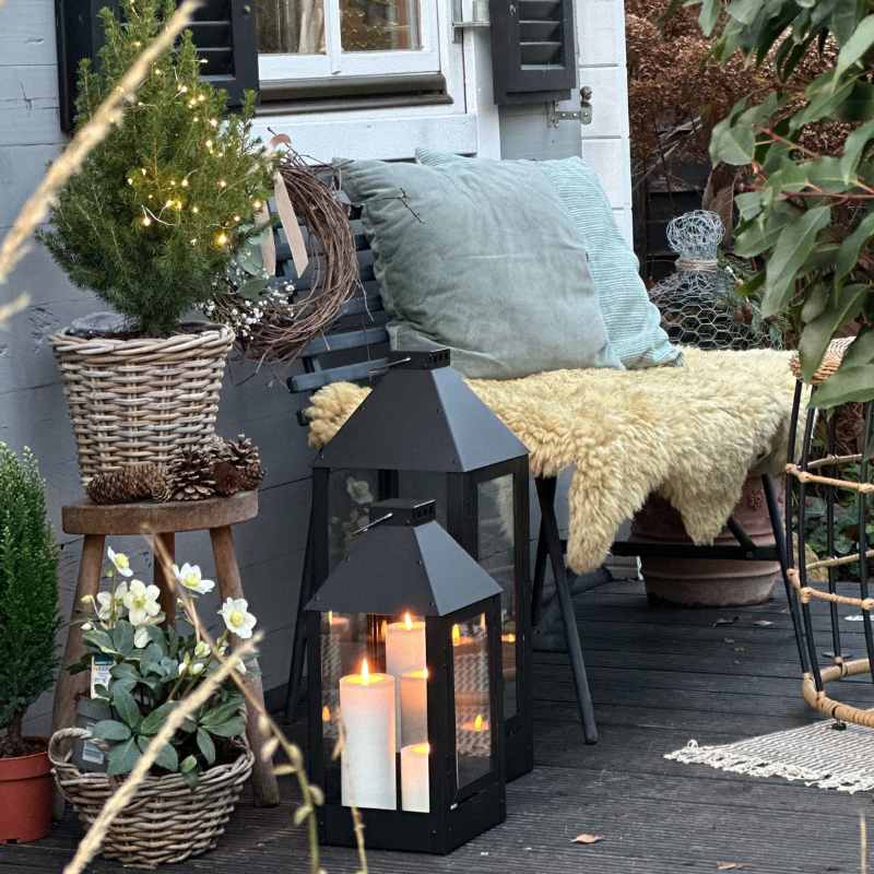 Schwarze Laterne Midi 42,5 cm hoch von A2 Living