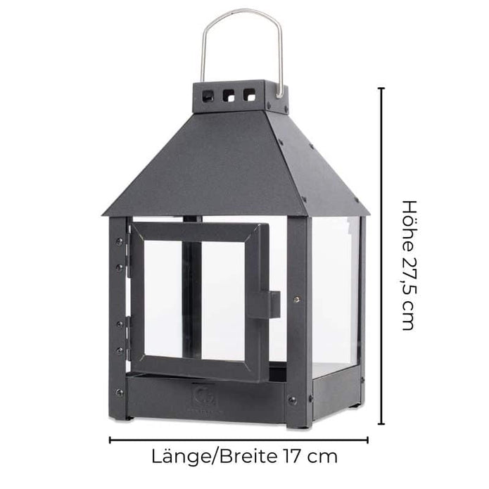 A2 Living Laterne Mini Quadro 27,5 cm, schwarz, wetterfest