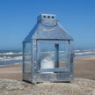 A2 Living Laterne Mini Quadro 27,5 cm, verzinkt, silber, wetterfest