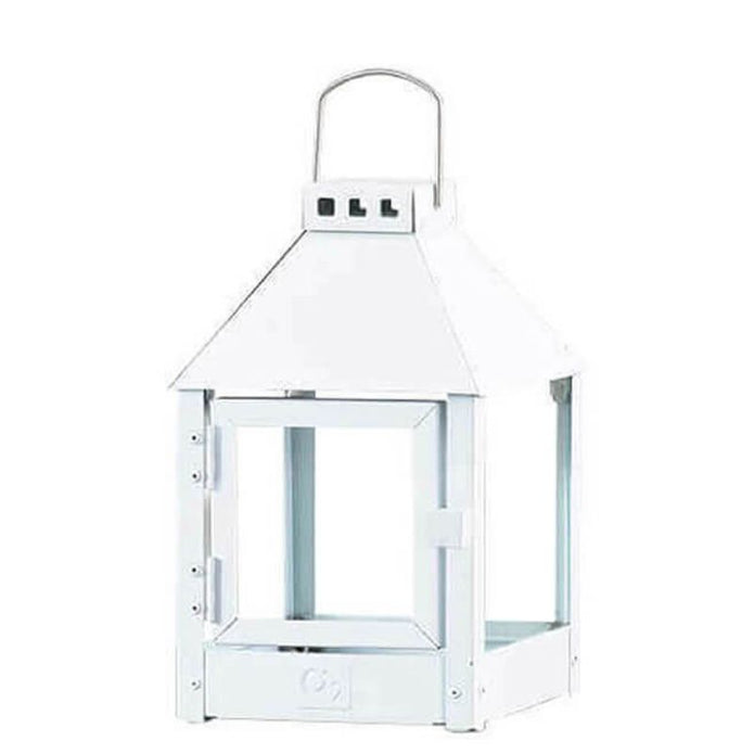 A2 Living Laterne Mini Quadro 27,5 cm, verzinkt, weiss, wetterfest
