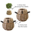 Rattan Kubu Pear 3er Set