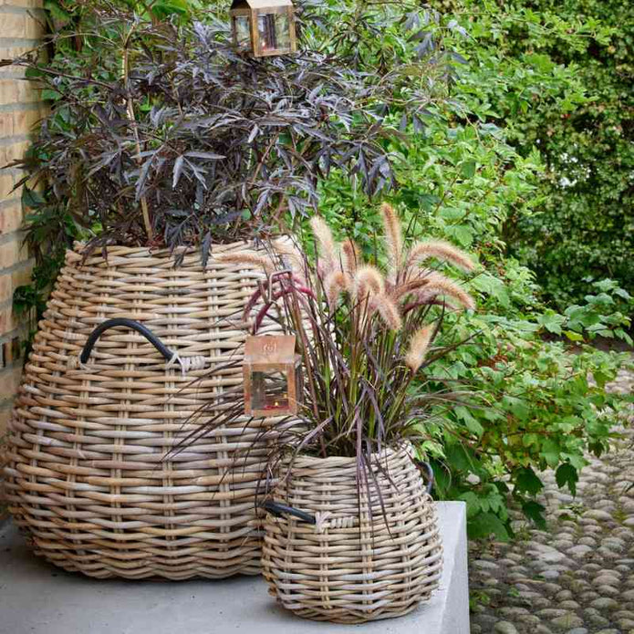 Rattankorb groß KUBU Mega „Pear“ 60x70 cm von A2 Living – MONEmente
