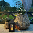 Rattankorb groß Pear Mega 60 x 70 cm in Birnenform aus Kubu-Rattan A2 Living