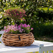 A2 Living Rattan Korb, Schale maxi für Indoor und Outdoor, naturbelassen