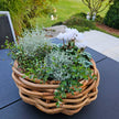 A2 Living Rattan Korb, Schale mini für Indoor und Outdoor, naturbelassen