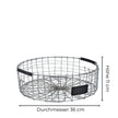 Drahtkorb rund Durchmesse 36 cm von A2 Living