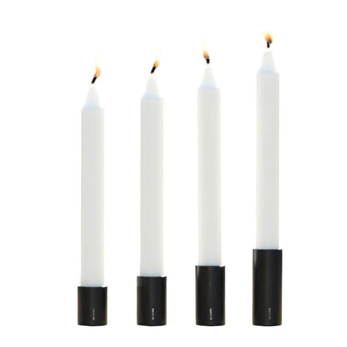 Schwarze Kerzenständer für Stabkerzen im 4er Set von A2 Living, magnetisch