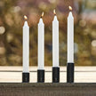 Schwarze Kerzenständer für Stabkerzen im 4er Set von A2 Living, magnetisch