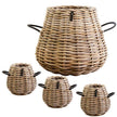 A2 Living Rattan Körbe Pear Kubu im Set, in verschiedenen Größen