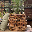 Rattankorb eckig groß Maxi Low von A2 Living. Länge 41 cm x Breite 41 cm x Höhe 39 cm