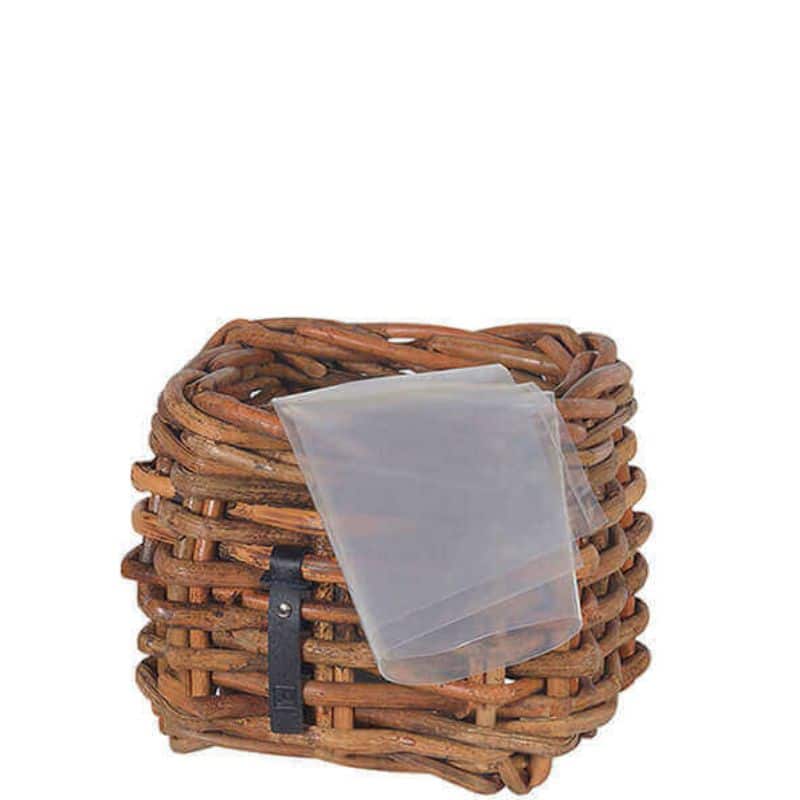 Rattankorb eckig Mini Low von A2 Living für Indoor und Outdoor Länge 27 cm, Breite 27 cm, Höhe 24 cm