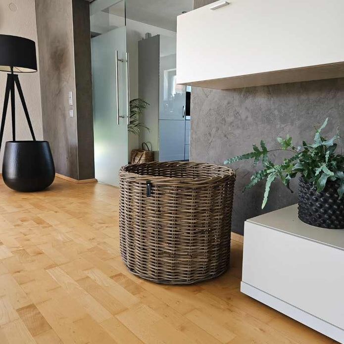 Kubu Rattan-Körbe rund in 4 Größen von A2 Living, für Indoor und Outdoor
