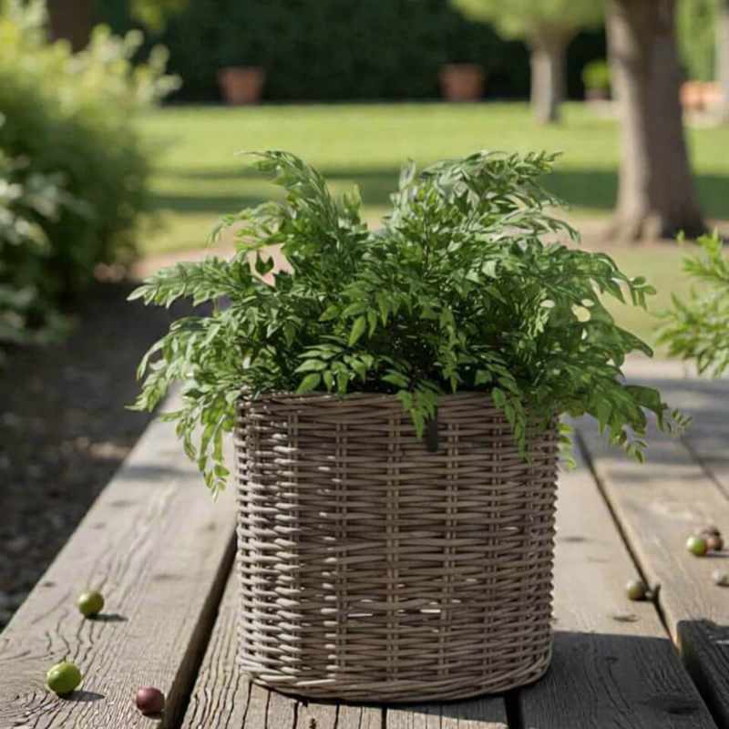 Kubu Rattan-Körbe rund in 4 Größen von A2 Living, für Indoor und Outdoor