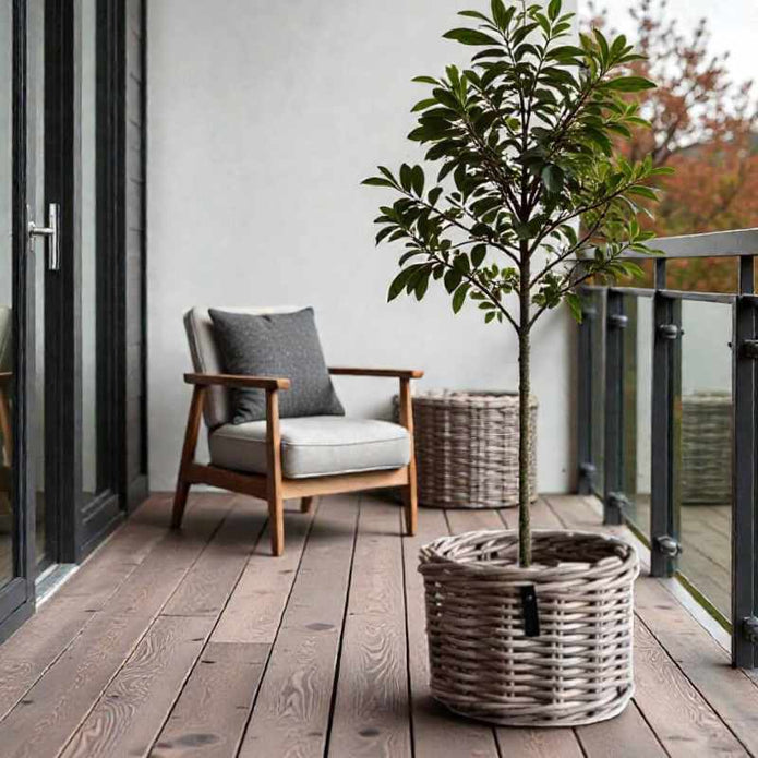 Kubu Rattan-Körbe rund in 4 Größen von A2 Living, für Indoor und Outdoor