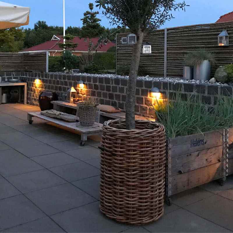 A2 Living Rattan Korb Mega rund