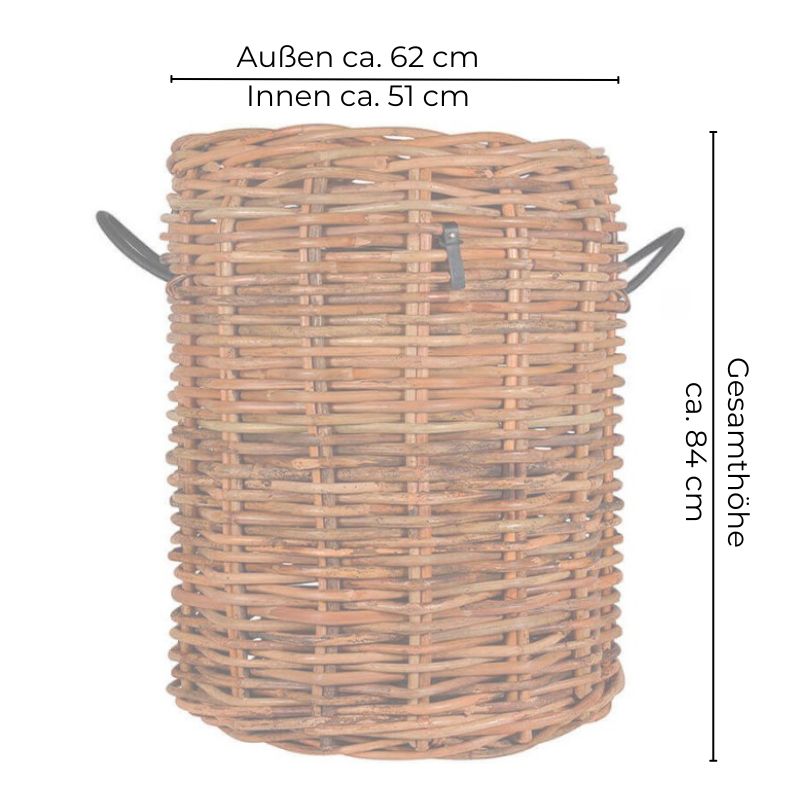 A2 Living Rattan Korb Mega rund