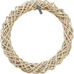 Rattan-Kranz in drei Größen, aus Kubu Grey Rattan, zum Aufhängen