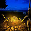 A2 Living Rattan Kugel in drei Größen aus Kubu Grey Rattan
