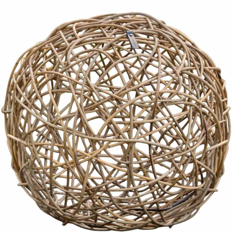 A2 Living Rattan Kugel in drei Größen aus Kubu Grey Rattan
