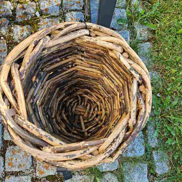 "B-Ware" Rattan-Korb Mini rund