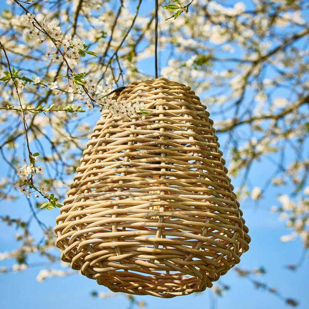 A2 Living Lamepnschirm Pear aus KUBU Grey Rattan