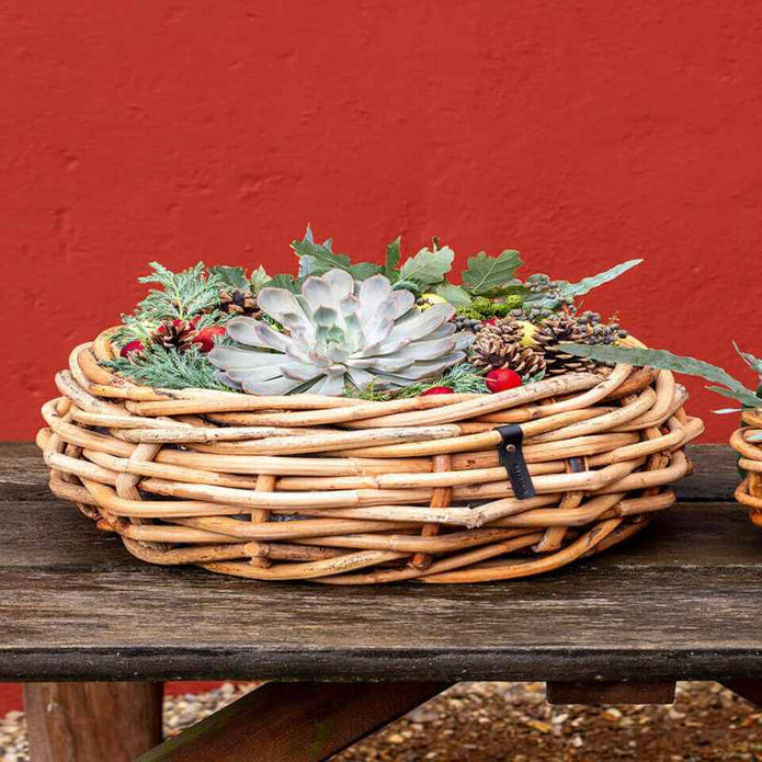 A2 Living Rattan Schale, Mega rund 70x25 cm