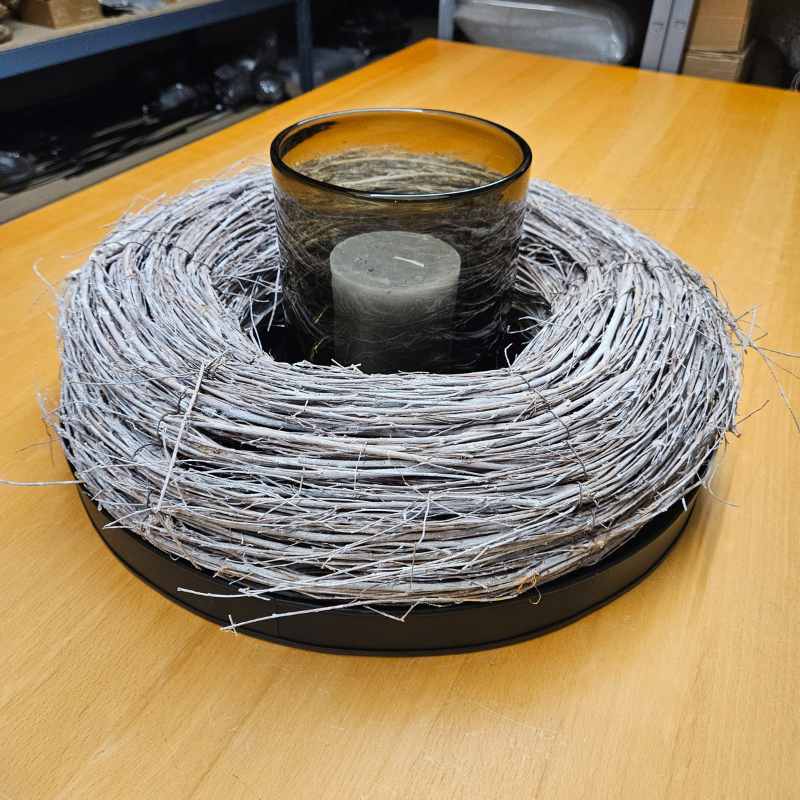 schwarzes Metalltablett mit Ø 50 cm von A2 Living