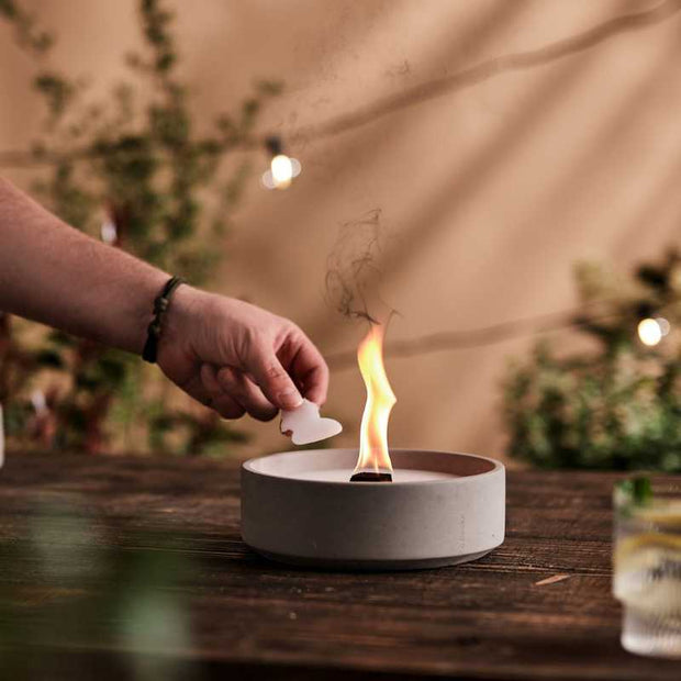 Betonfeuer Suma von Beske, Höhe 6,5 cm, Durchmesser 19 cm