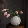 Vase Kaia 25cm von Cooee in der Farbe linnen