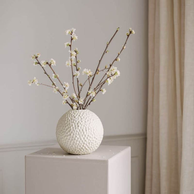Vase Kaia 25cm von Cooee in der Farbe linnen
