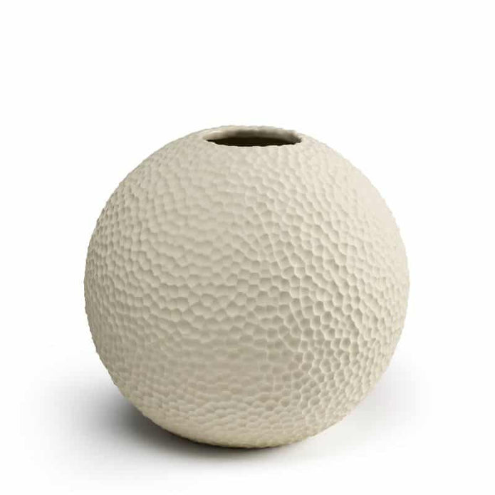 Vase Kaia 25cm von Cooee in der Farbe linnen