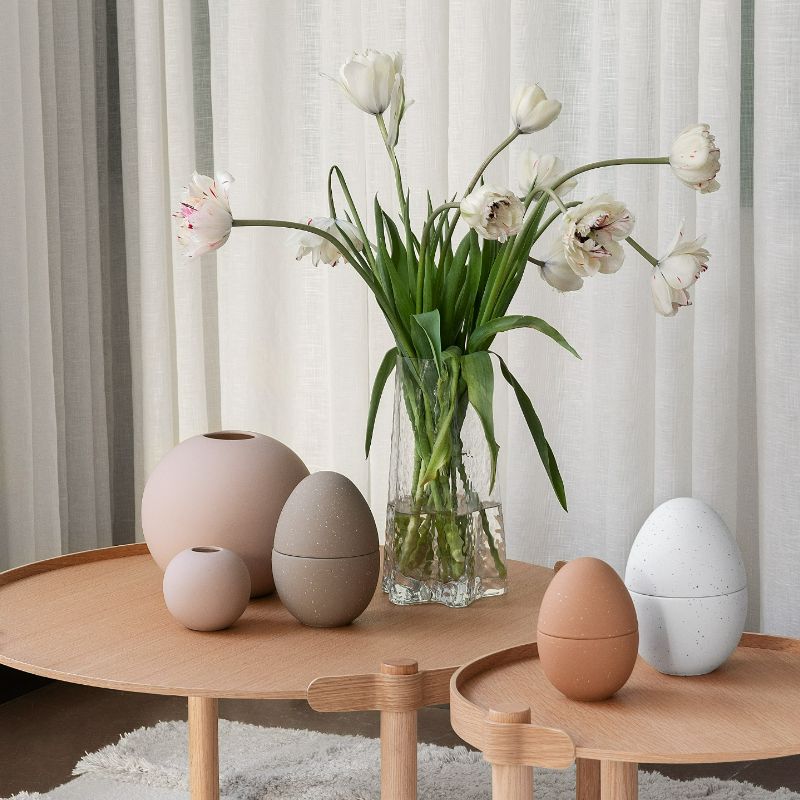 Vase Gry von Cooee 30 cm hohe mundgeblasene Vase kristallklar