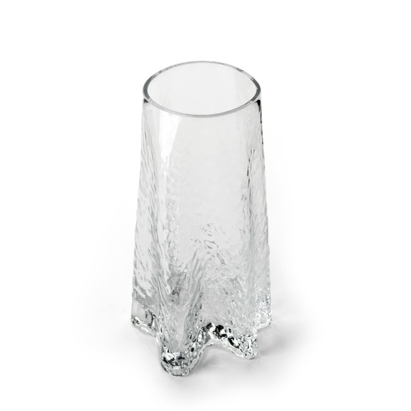 Vase Gry von Cooee 30 cm hohe mundgeblasene Vase kristallklar
