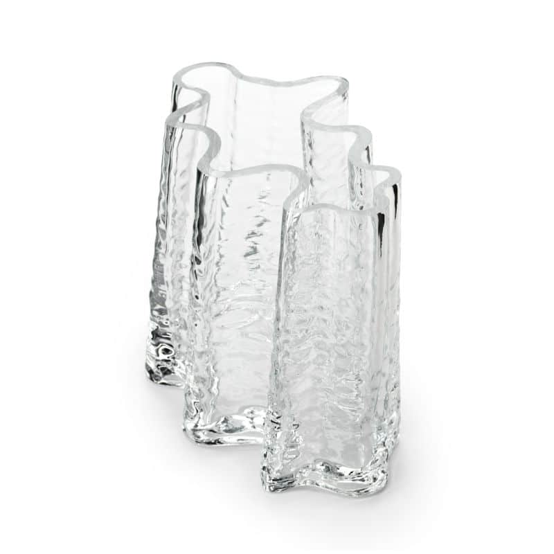 Vase Gry Wide 19 cm von Cooee in der Farbe clear / klar