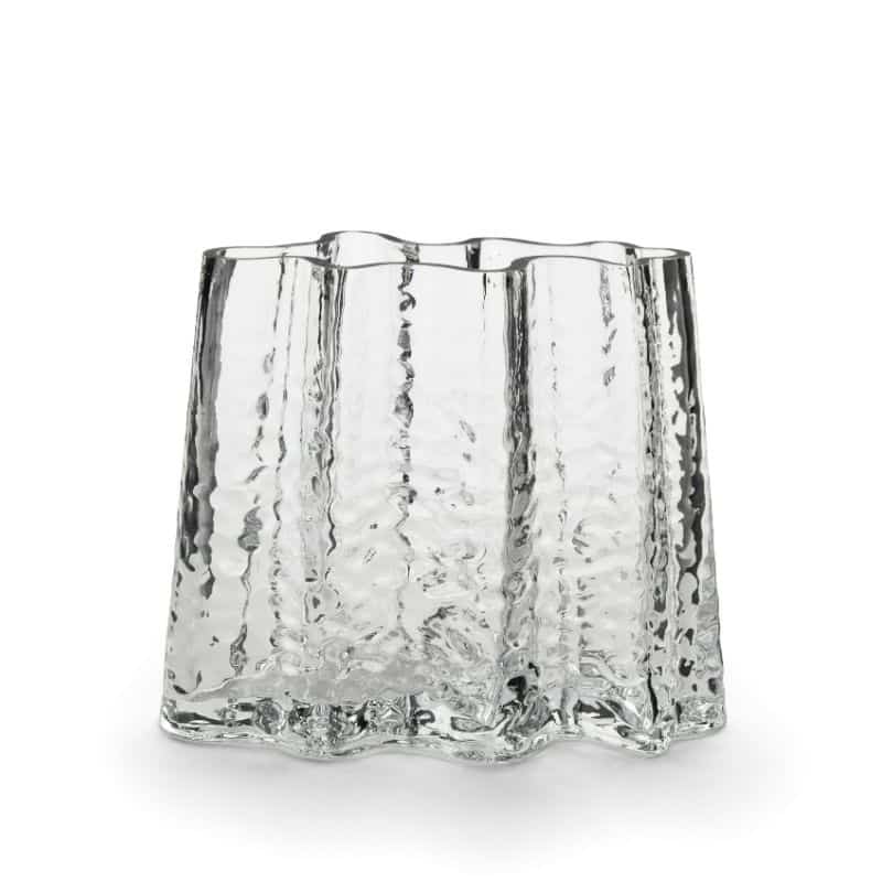 Vase Gry Wide 19 cm von Cooee in der Farbe clear / klar
