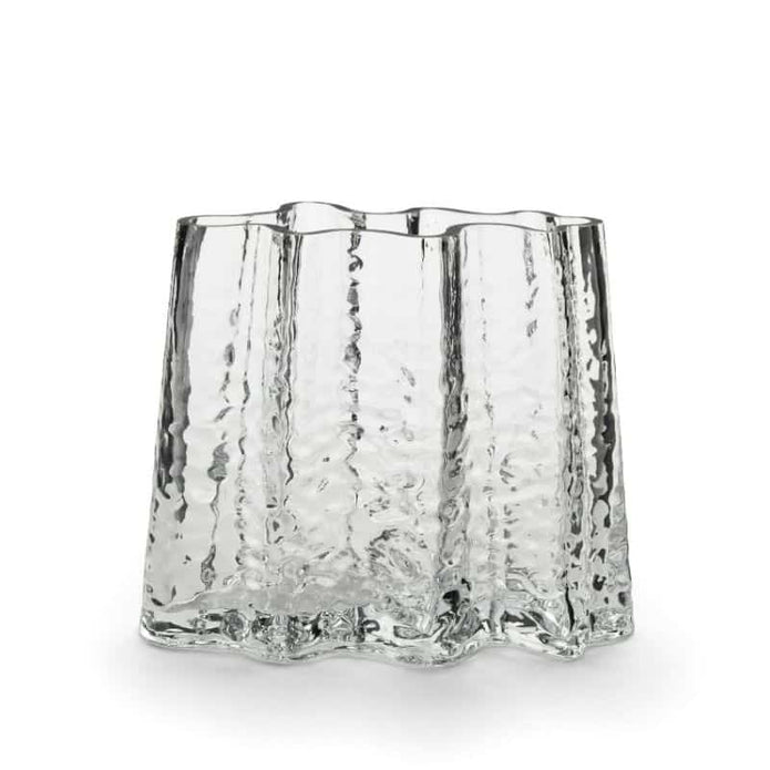 Vase Gry Wide 19 cm von Cooee in der Farbe clear / klar