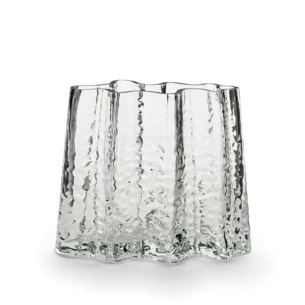 Vase Gry Wide 19 cm von Cooee in der Farbe clear / klar