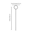 Garden Stick, Rankhilfe von DBKD schwarz aus Metall