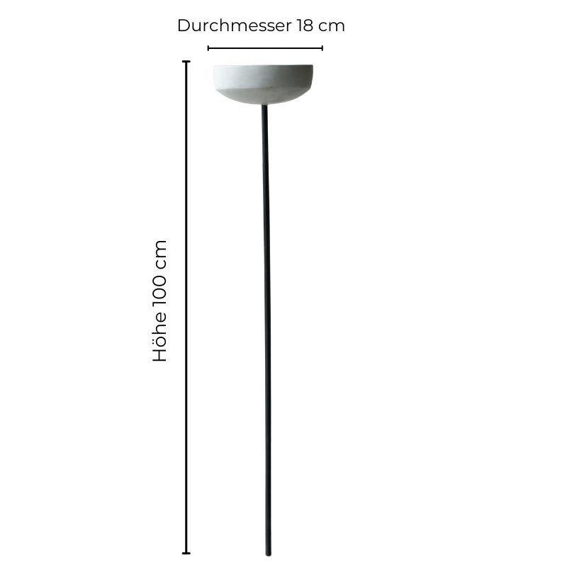 Garden Stick mit Schale von DBKD, auch als Vogeltränke einsetzbar