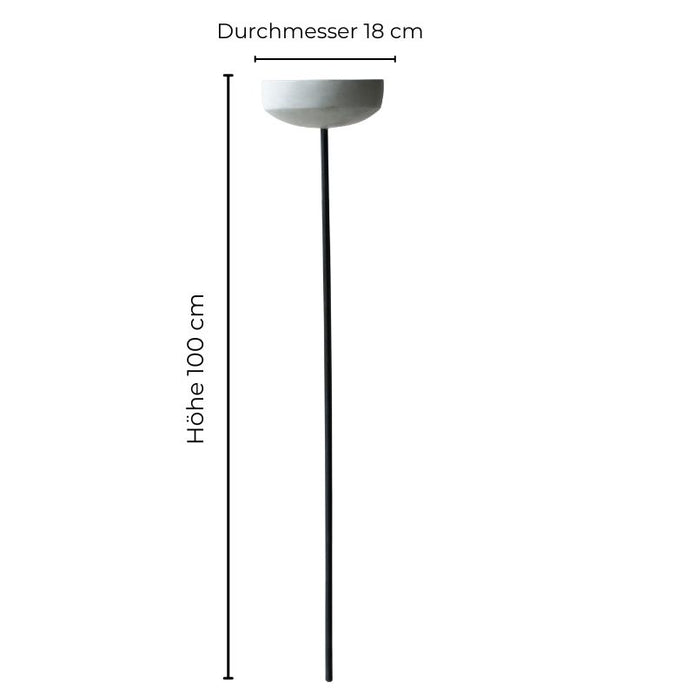 Garden Stick mit Schale von DBKD, auch als Vogeltränke einsetzbar