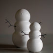Schneemann aus Keramik weiß von DBKD in zwei Größen