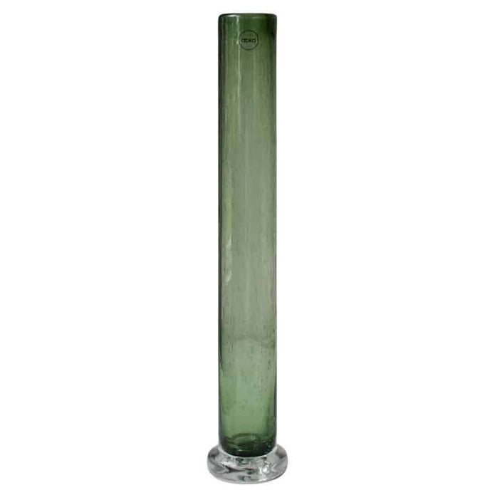Vase tall grün aus Glas von DBKD in zwei verschiedenen Größen