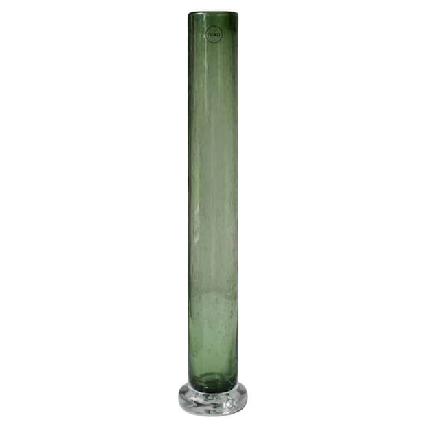 Vase tall grün aus Glas von DBKD in zwei verschiedenen Größen