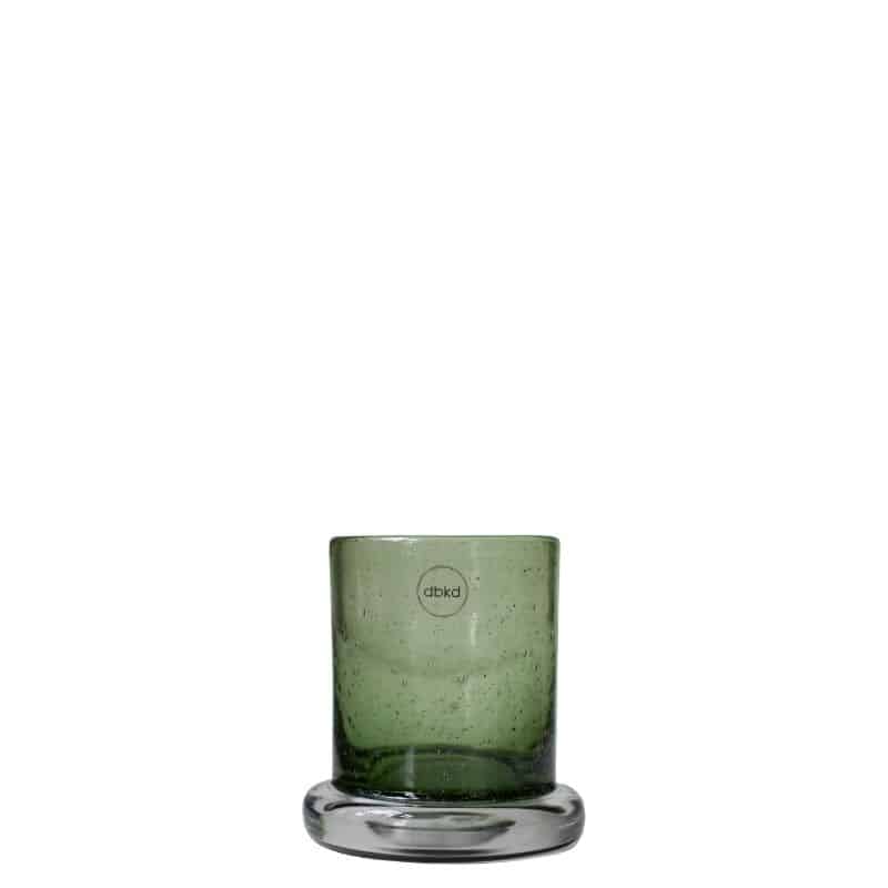 Windlicht Bubble aus Glas grün, klein von DBKD