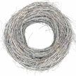 Rattan-Kranz weiß in zwei Größen