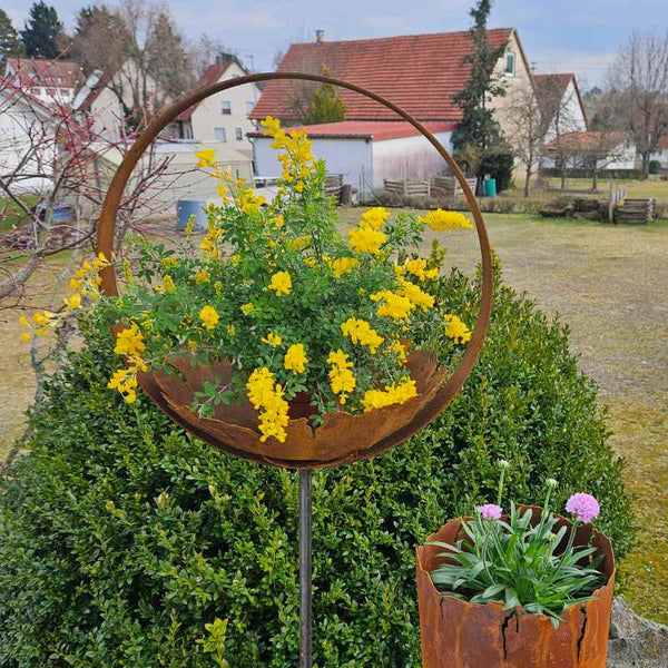 Gartenring RUST mit Schale Ø 47 cm