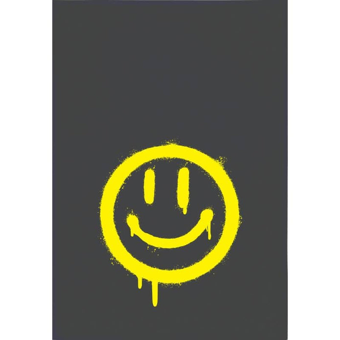 Geschirrtuch grau mit neonfarbenem Smiley. 100% Baumwolle, 70x50 cm von 17;30 Hamburg