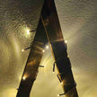 Holzstern in zwei Größen, zusammenklappbar, dark