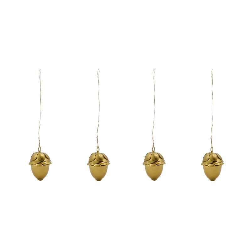 Weihnachtsanhänger Corn 4er Set von House Doctor, aus Eisen