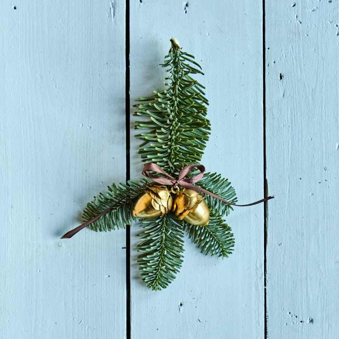 Weihnachtsanhänger Corn 4er Set von House Doctor, aus Eisen